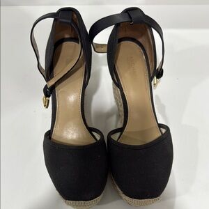 Michael Kors Black Wedge Sandals